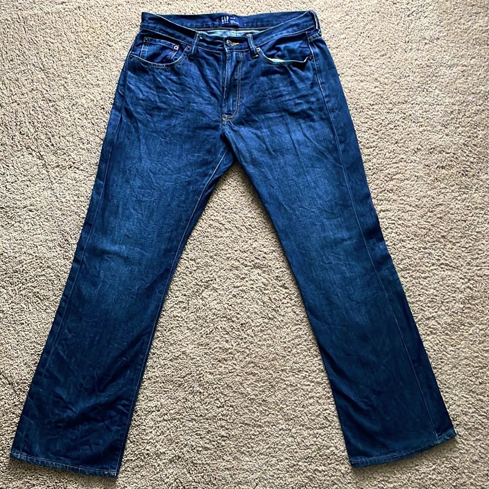 Gap Denim Dark Wash faded Boot cut jeans